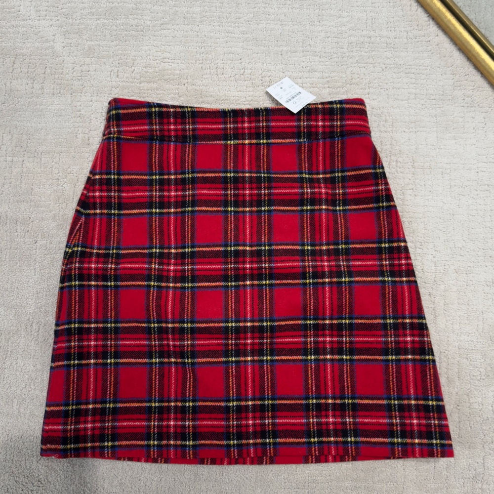 J Crew Tartan Plaid Skirt